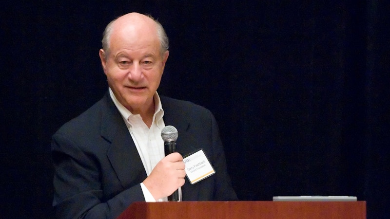 Gerald Fishcbach at the podium