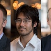 Connected portrait photos of Christopher Hacon, Christopher Hirata and James McKernan