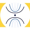 Yellow and blue abstract illustration