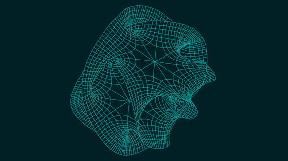 Digital illustration of mirror symmetry
