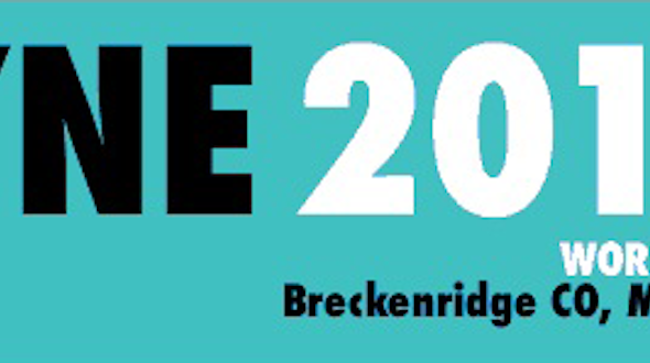 Turquoise image that says COSYNE 2018; Conference, Denver, CO, Mar 1-4; Workshops, Brockenridge, CO, Mar 5-6