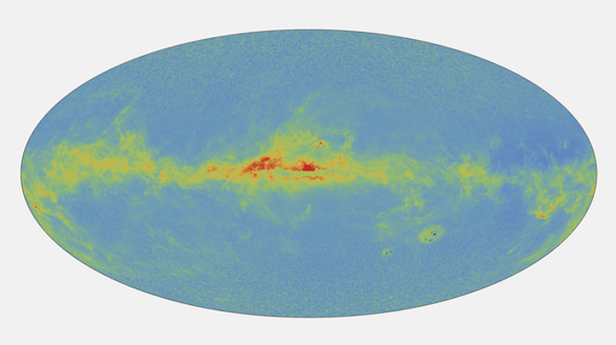 Digital image of a preview of Gaia’s sky in color