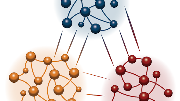 three molecules in a triangle formation